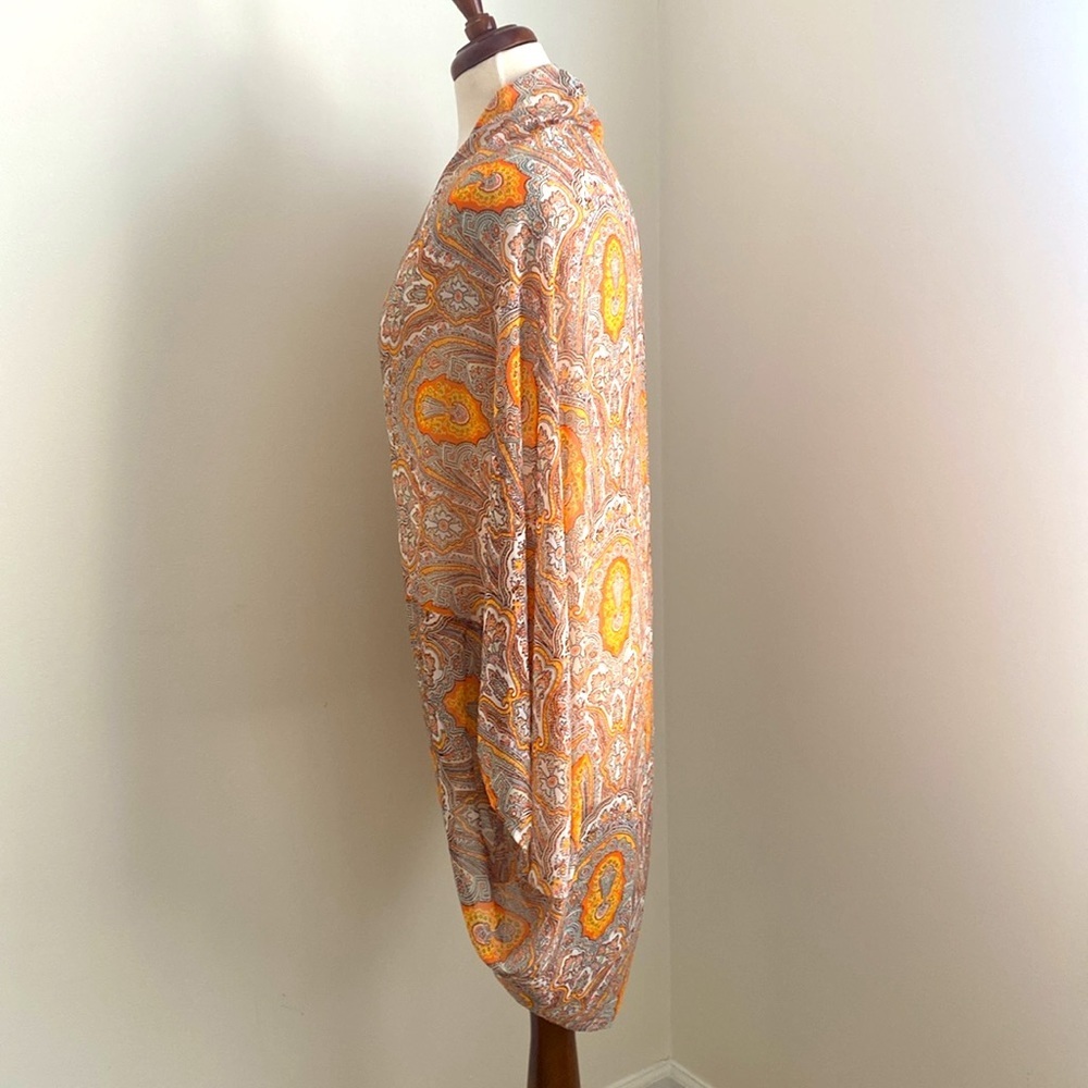 Ann Taylor Boho Print Cover Up Kimono One Size - Picture 4 of 8